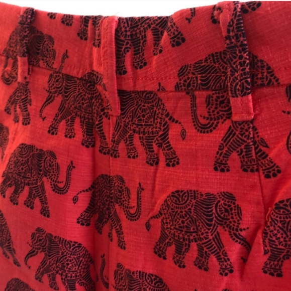 J. Crew Elephant Print High Waisted Shorts - Picture 7 of 7